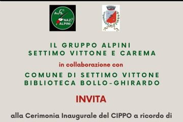 Inaugurazione Cippo degli Alpini nel Giardino della Biblioteca